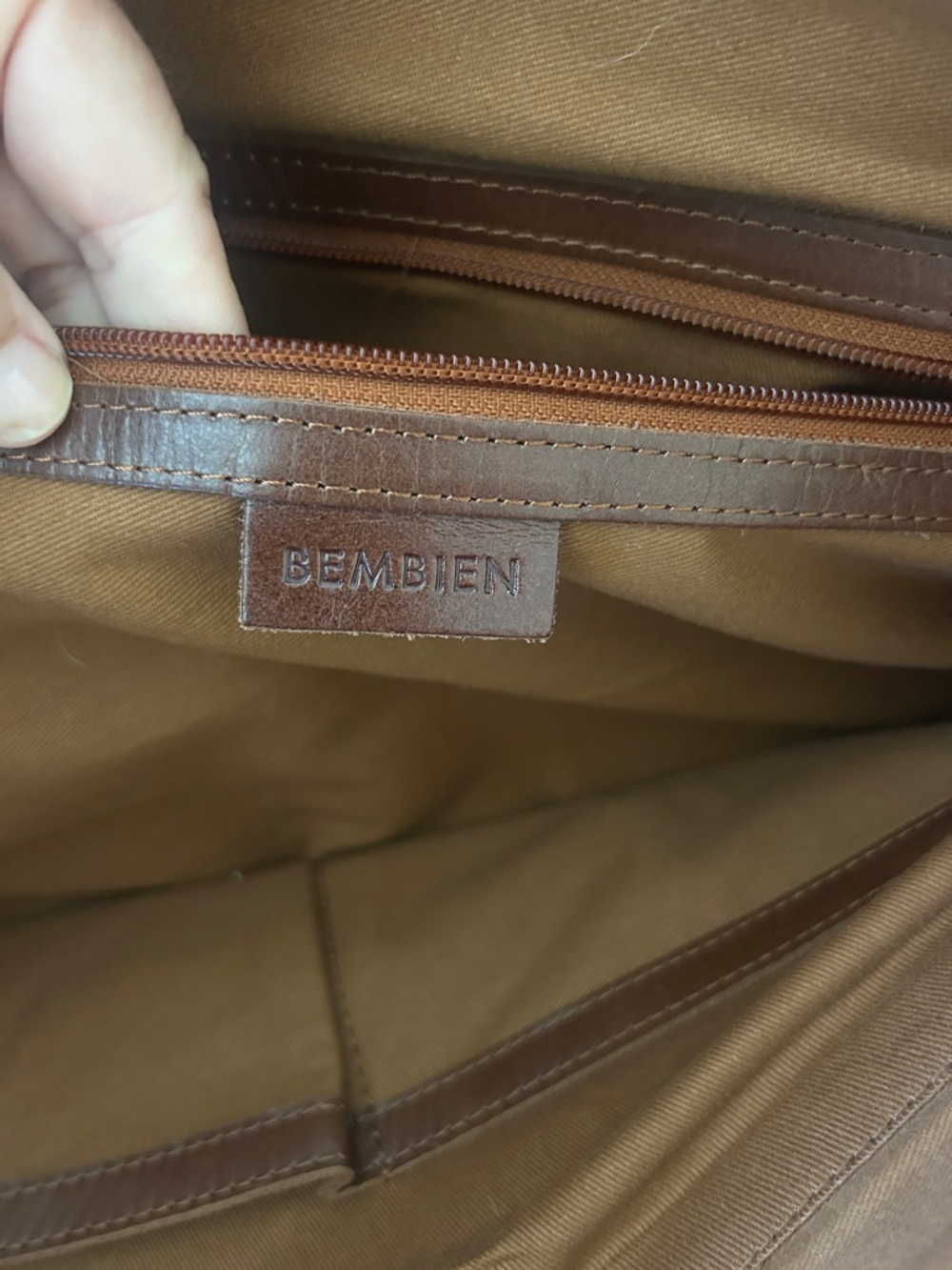 Bennie Le Traveler Brown Woven Leather Weekender Bag - sienna XL - Picture 3 of 8